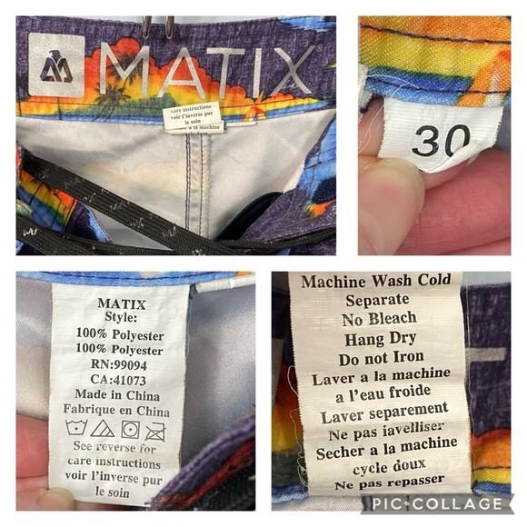 Aloha Board Shorts Mens 30‎ Swim Trunks Surf Tropical Vacation Beach Hawaiian - Picture 8 of 11